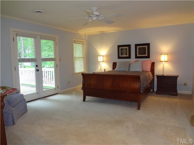 1604 Hunting Ridge Road Raleigh, NC 27615 - Photo 10 of 25 Relaxing Master Bedroom Retreat. Private Balcony With Golf Course View. Master Bedroom