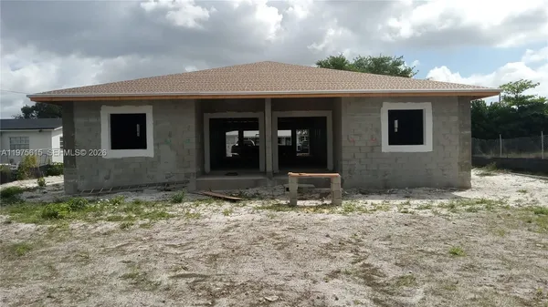 a front view of a house