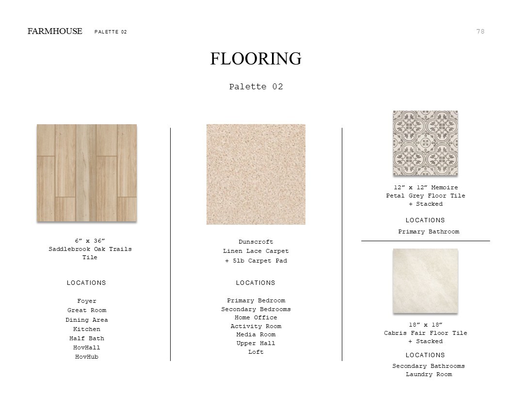 510 Samuel Rdg Drive Dayton, TX 77535 - Photo 20 of 33 Farmhouse Look Palette 2: Flooring Selection Sheet (*Artist rendering used for illustration purposes only.)