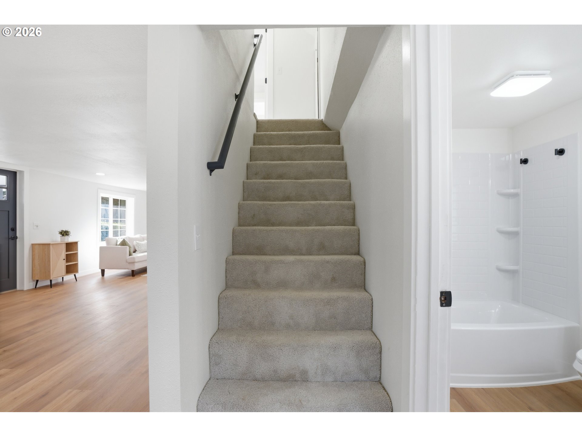 8207 Southeast Cottrell Road Gresham, OR 97080 - Photo 27 of 42 a view of an entryway with wooden floor