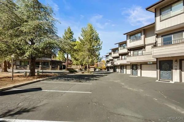 a view of a street with houses