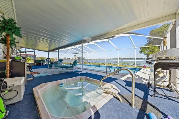 a view of a swimming pool