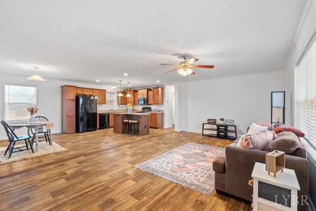 5401 Red House Road Rustburg, VA 24588 - Photo 2 of 27 a living room with furniture and kitchen view