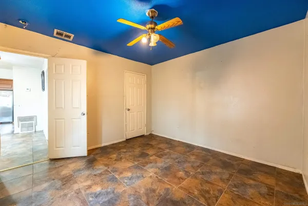 a view of an empty room