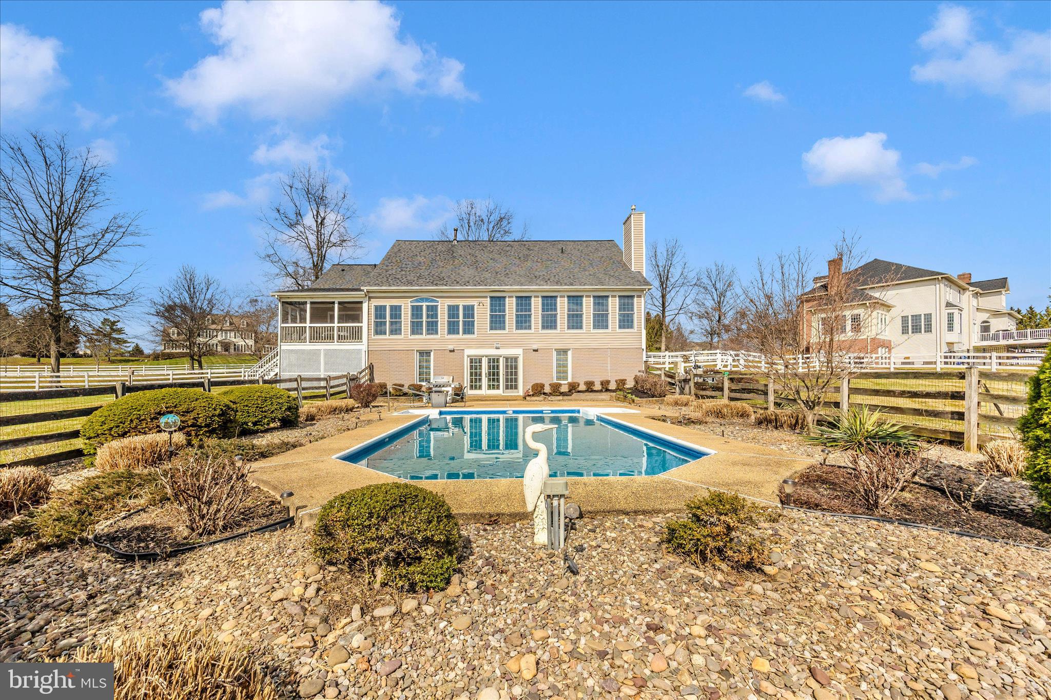 6181 Challedon Circle Mount Airy, MD 21771 - Photo 44 of 63 a view of a house with swimming pool and sitting area