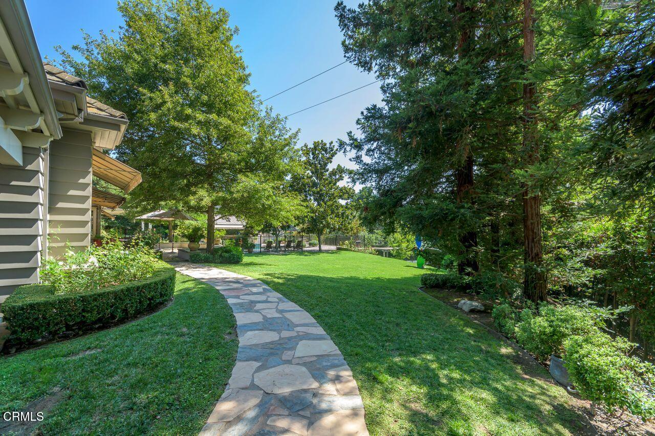 520 Georgian Road La Canada Flintridge, CA 91011 - Photo 65 of 75 a view of a yard with plants and large trees