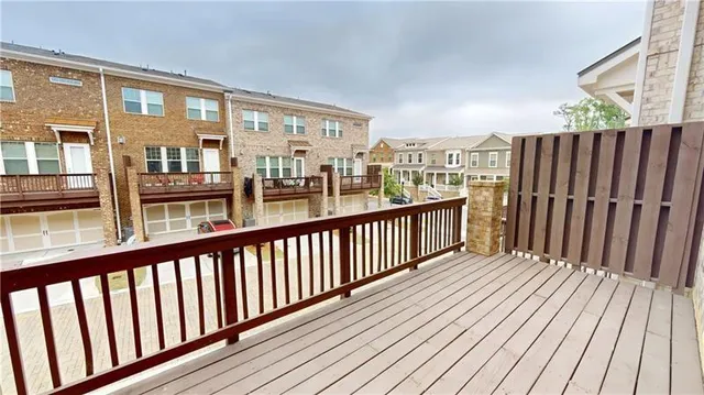 a balcony view with city view