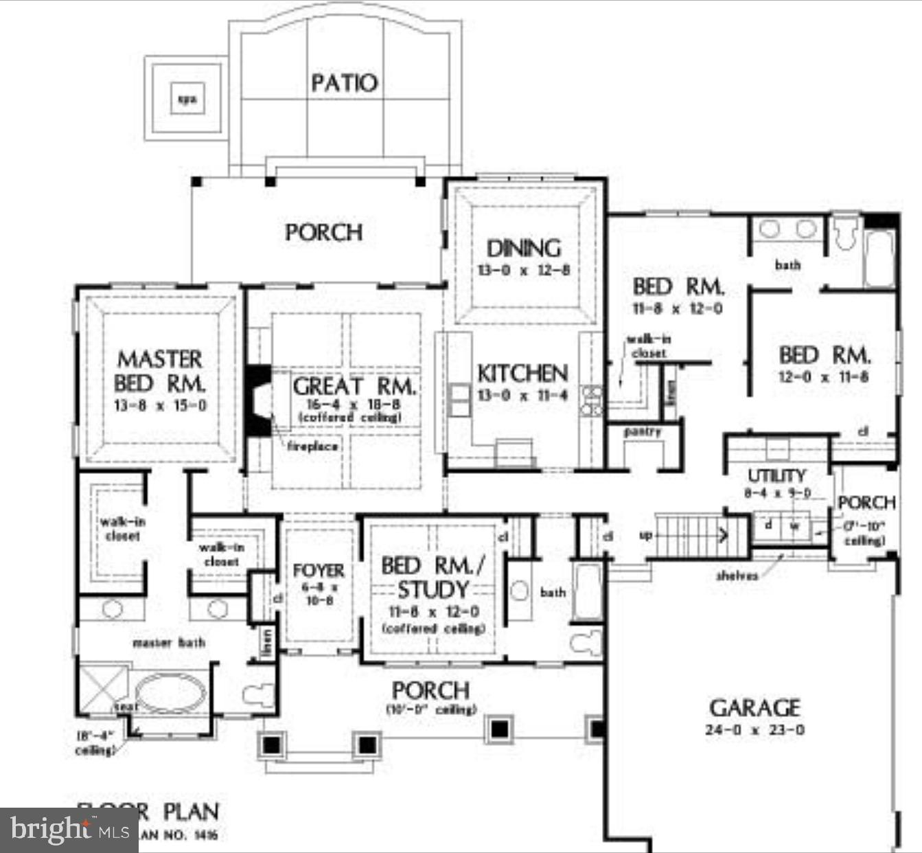 7818B Old Receiver Road Frederick, MD 21702 - Photo 2 of 3 First floor layout with optional porches.
