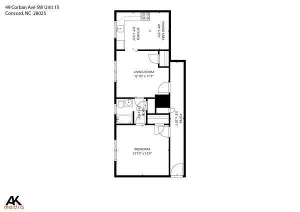 $1,050 | 49 Corban Avenue Southwest, Unit 15, Concord, NC 28025