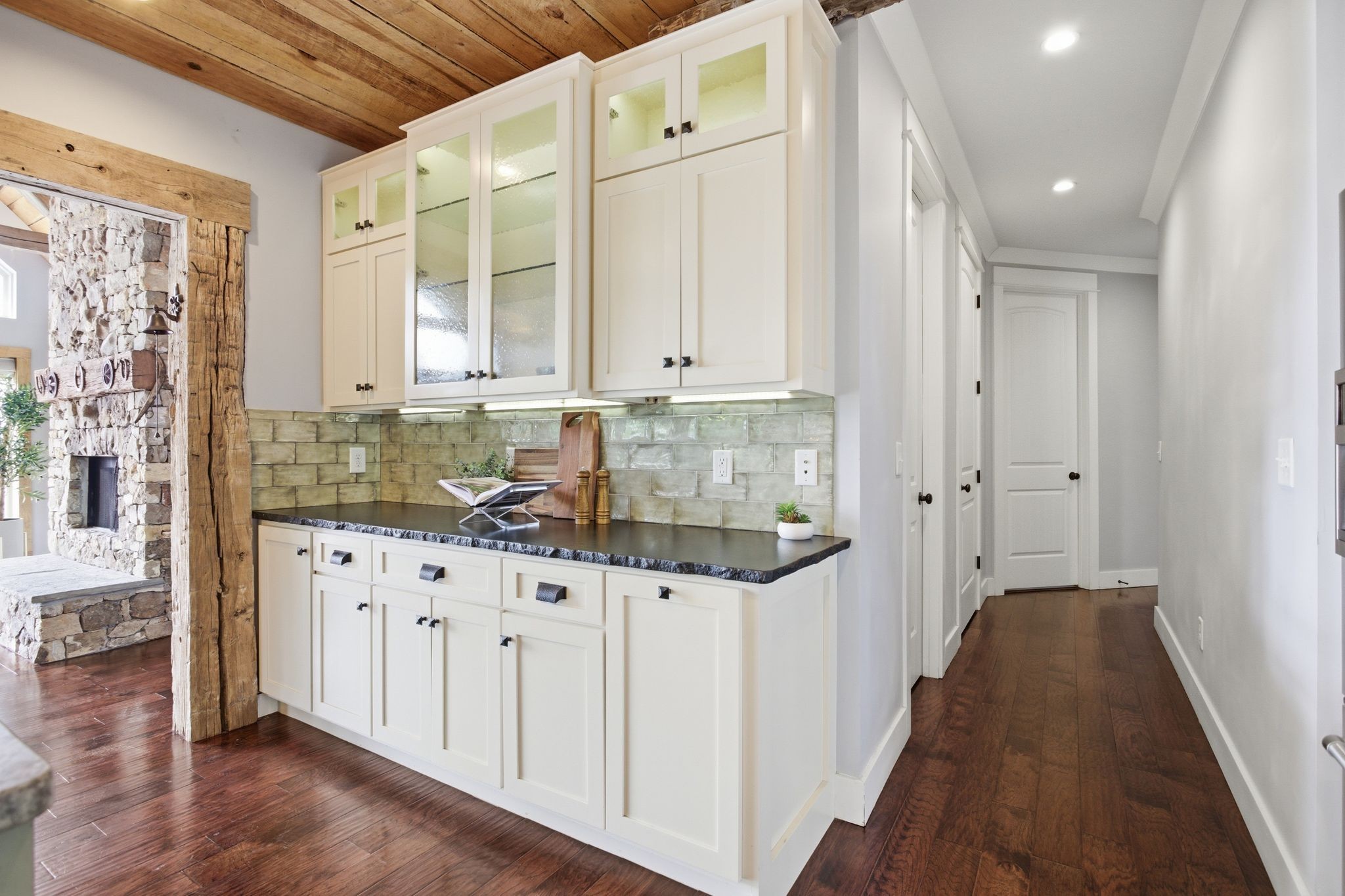 2886 Fly Road Santa Fe, TN 38482 - Photo 18 of 96 a kitchen with granite countertop a sink and cabinets