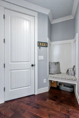 a view of front door of house