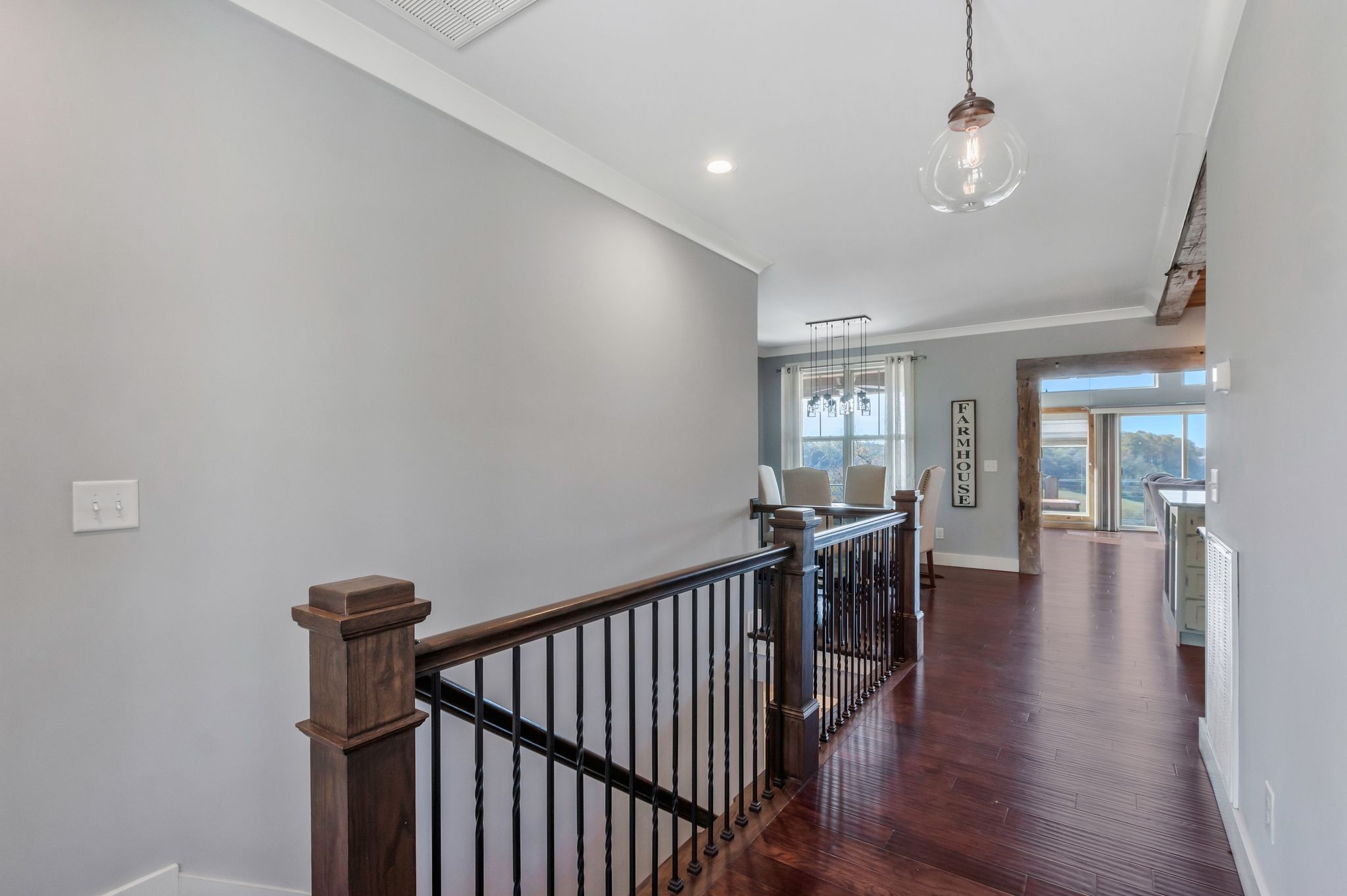 2886 Fly Road Santa Fe, TN 38482 - Photo 8 of 92 a view of a hallway with wooden floor and staircase