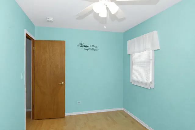 a view of a hallway with a small space