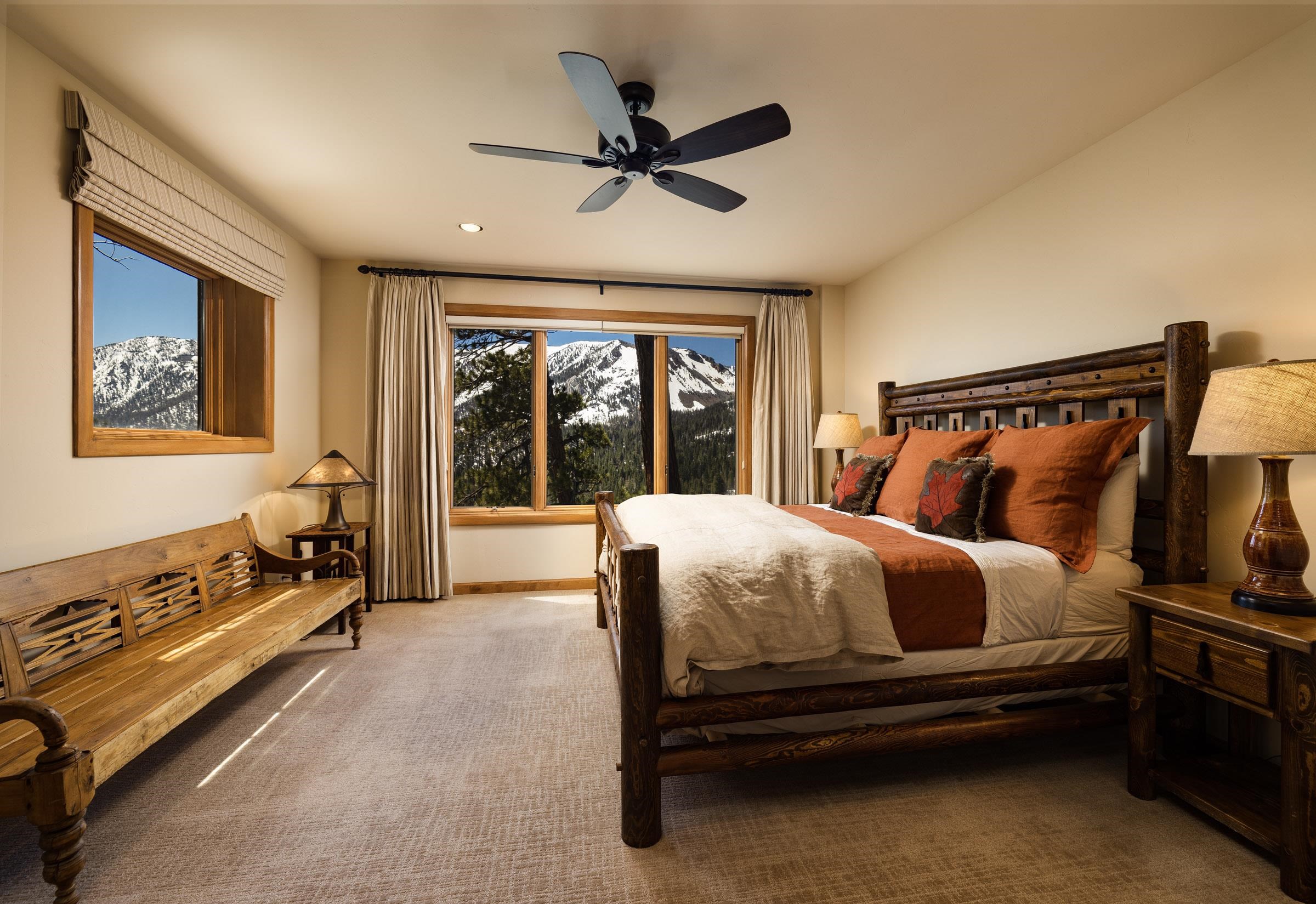 285 Juniper Road Mammoth Lakes, CA 93546 - Photo 30 of 38 a bed room with a bed and a couch