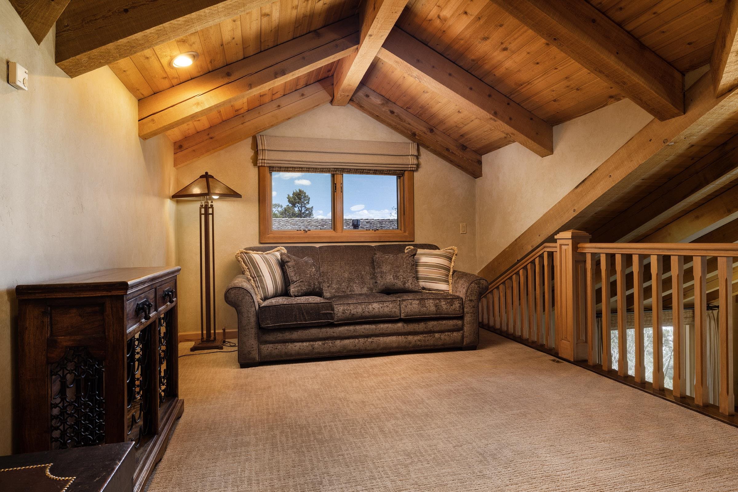 285 Juniper Road Mammoth Lakes, CA 93546 - Photo 33 of 38 a view of livingroom with furniture and staircase