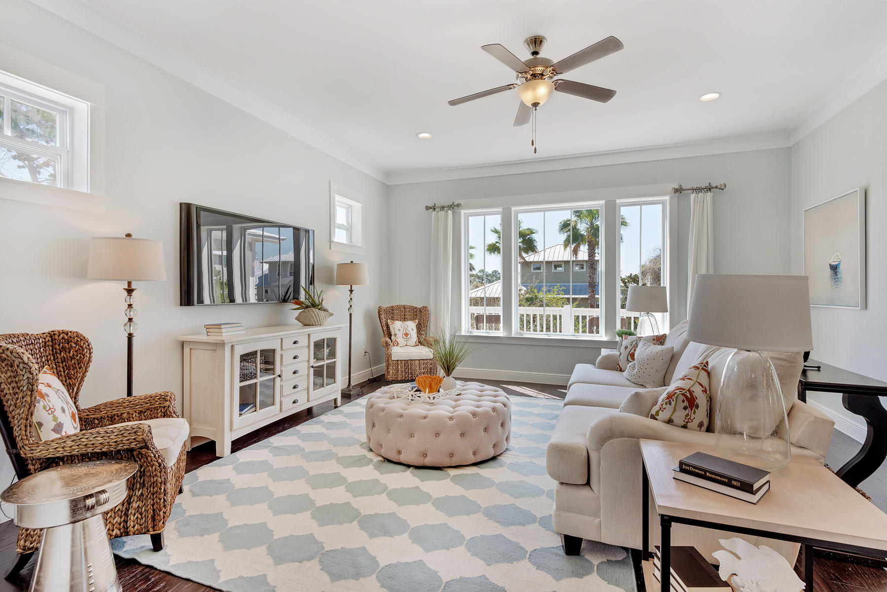 Lot 13 South Grande Pointe Dr Inlet Beach Inlet Beach, FL 32461 - Photo 6 of 15 a living room with furniture and a flat screen tv