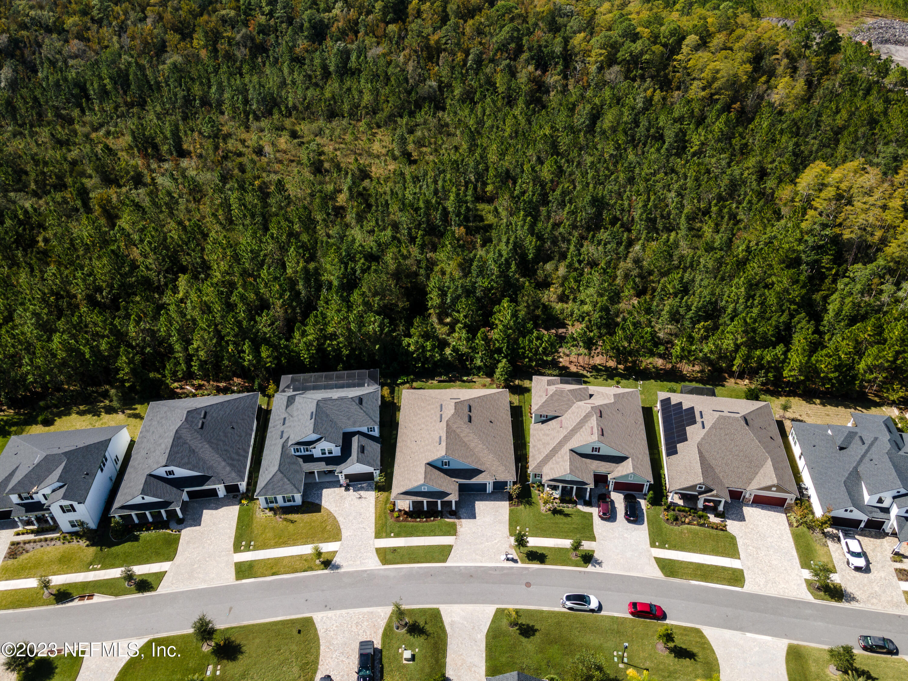 257 Glenneyre Circle St. Augustine, FL 32092 - Photo 58 of 98 an aerial view of house with yard swimming pool and outdoor seating