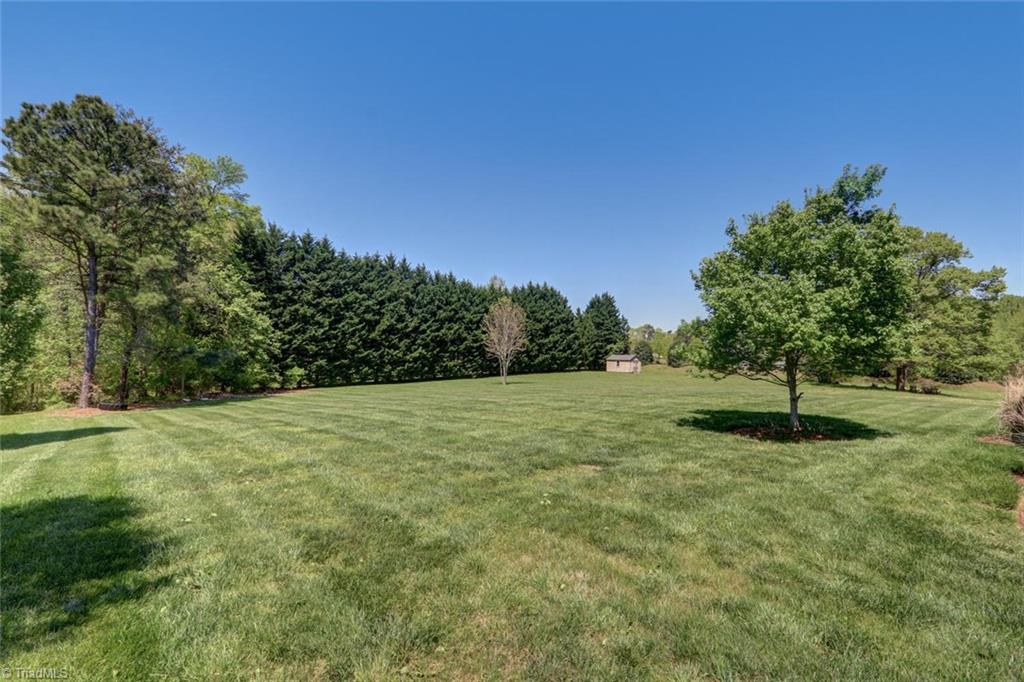 8302 Chartwell Drive Oak Ridge, NC 27310 - Photo 29 of 30 Large backyard view of the home great for children, pets or entertaining.