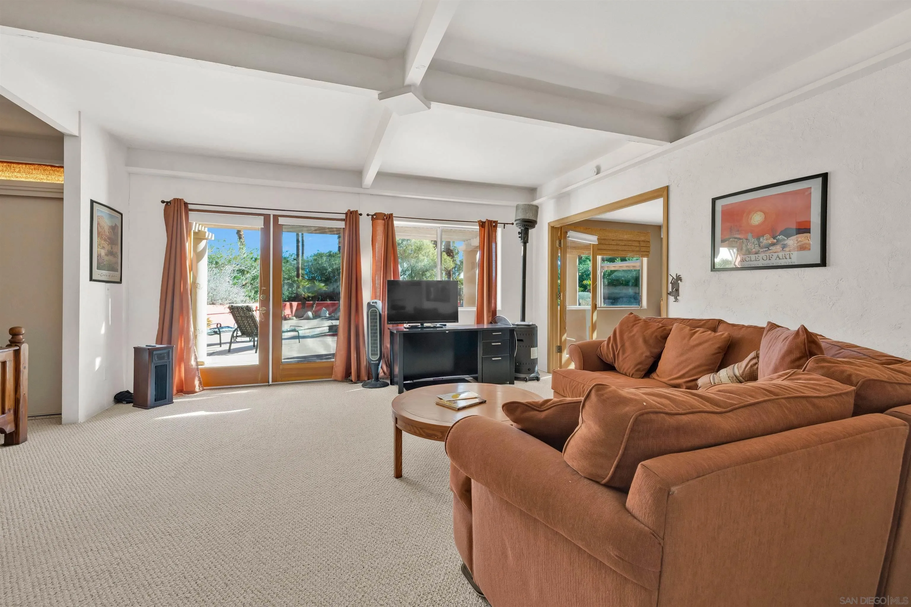 119 Montezuma Road Borrego Springs, CA 92004 - Photo 20 of 47 a living room with furniture and large windows