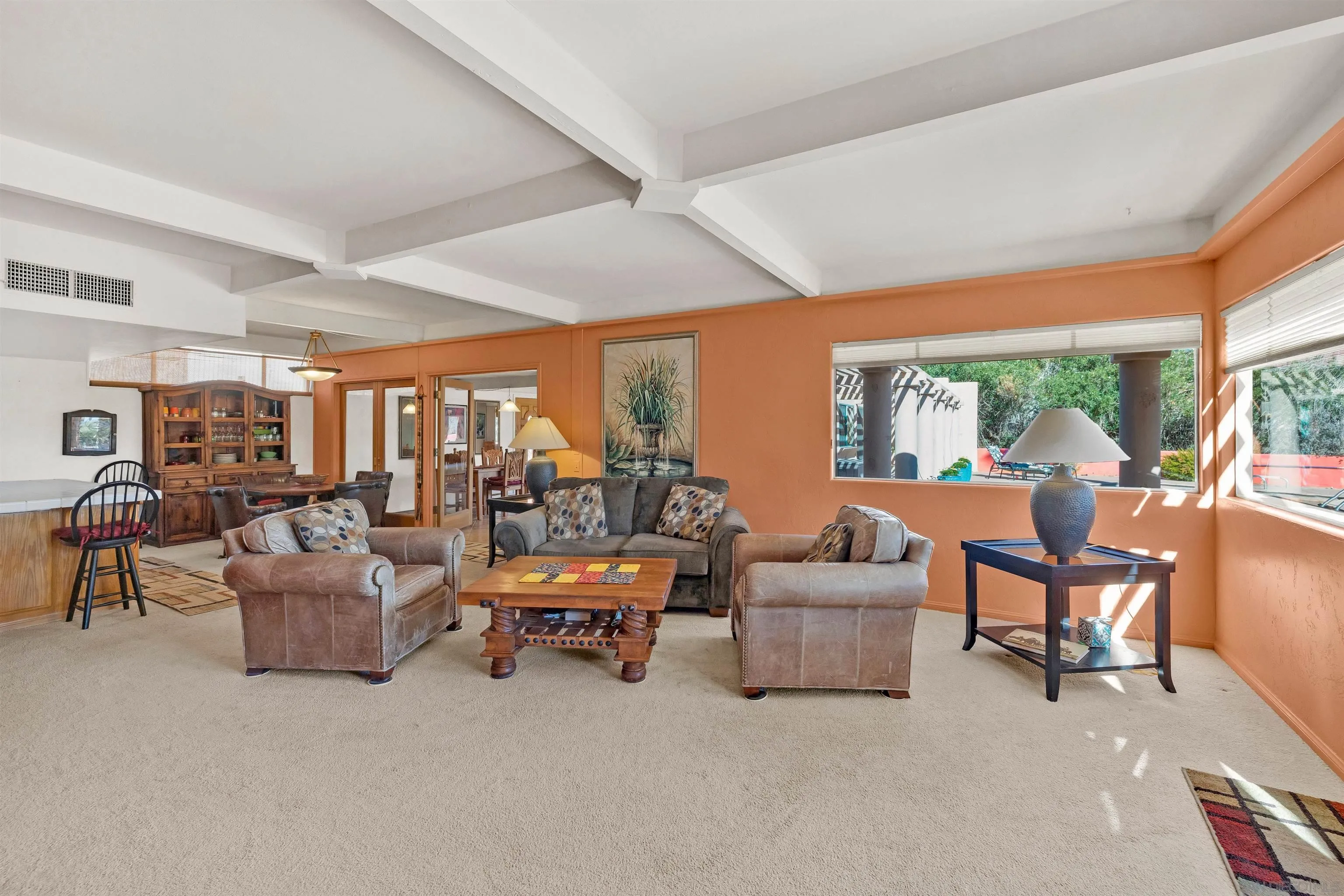 119 Montezuma Road Borrego Springs, CA 92004 - Photo 35 of 47 a living room with furniture and a large window