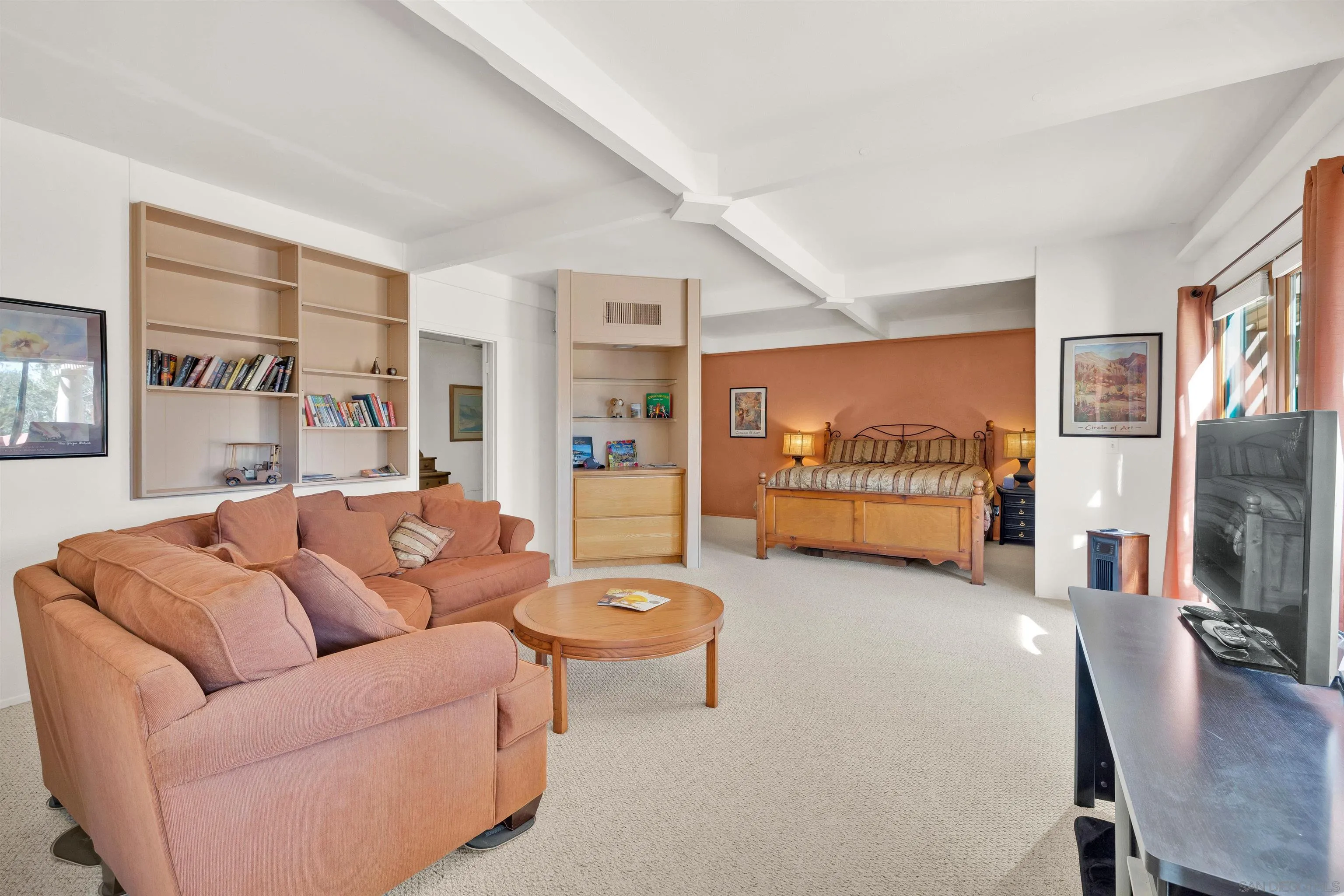 119 Montezuma Road Borrego Springs, CA 92004 - Photo 5 of 47 a living room with furniture and a large window