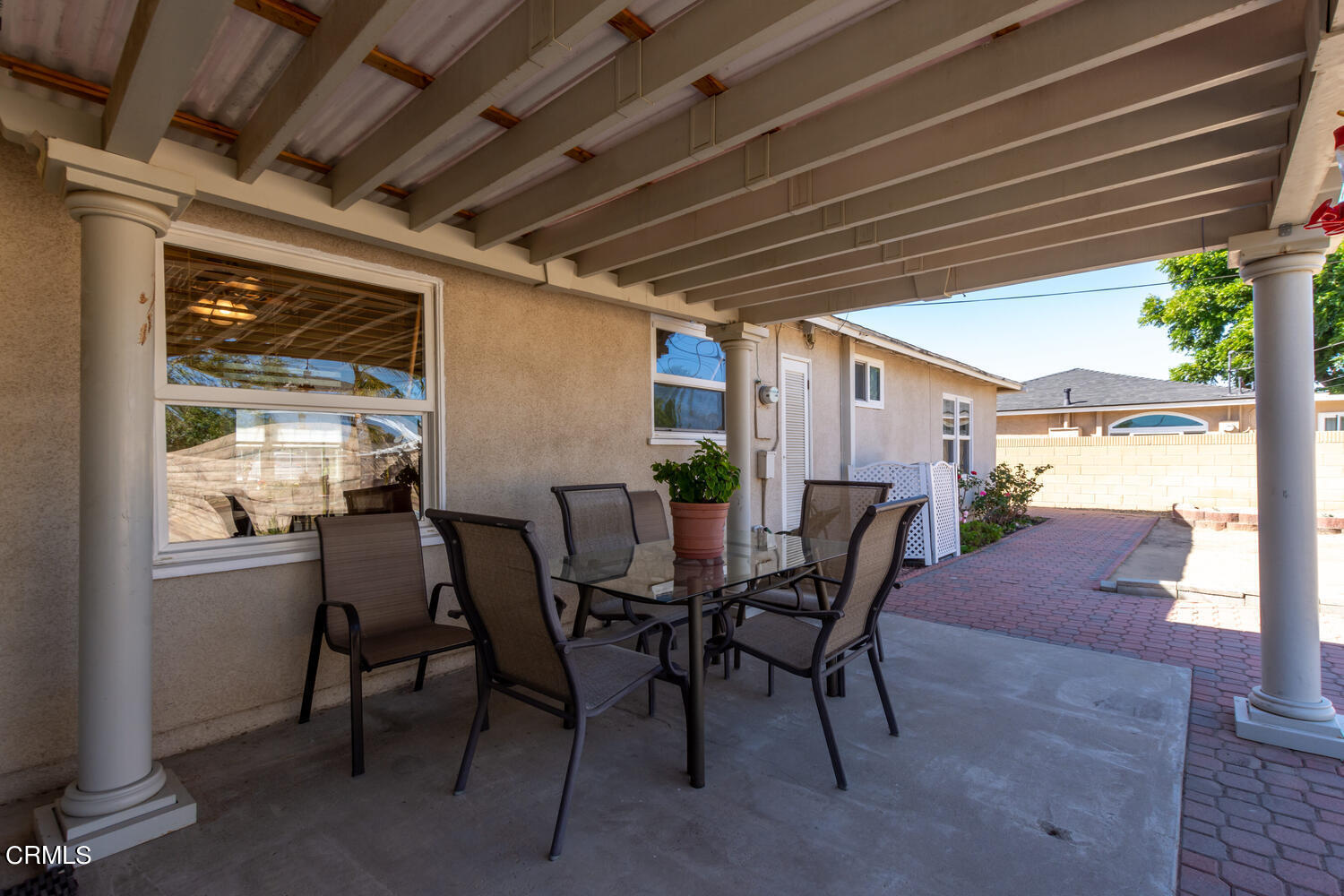 6283 Marsha Avenue Simi Valley, CA 93063 - Photo 18 of 21 a view of a porch with furniture and a yard