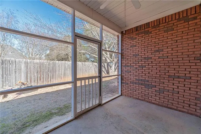 a view of front door of house