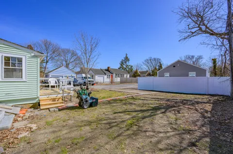 a backyard of a house