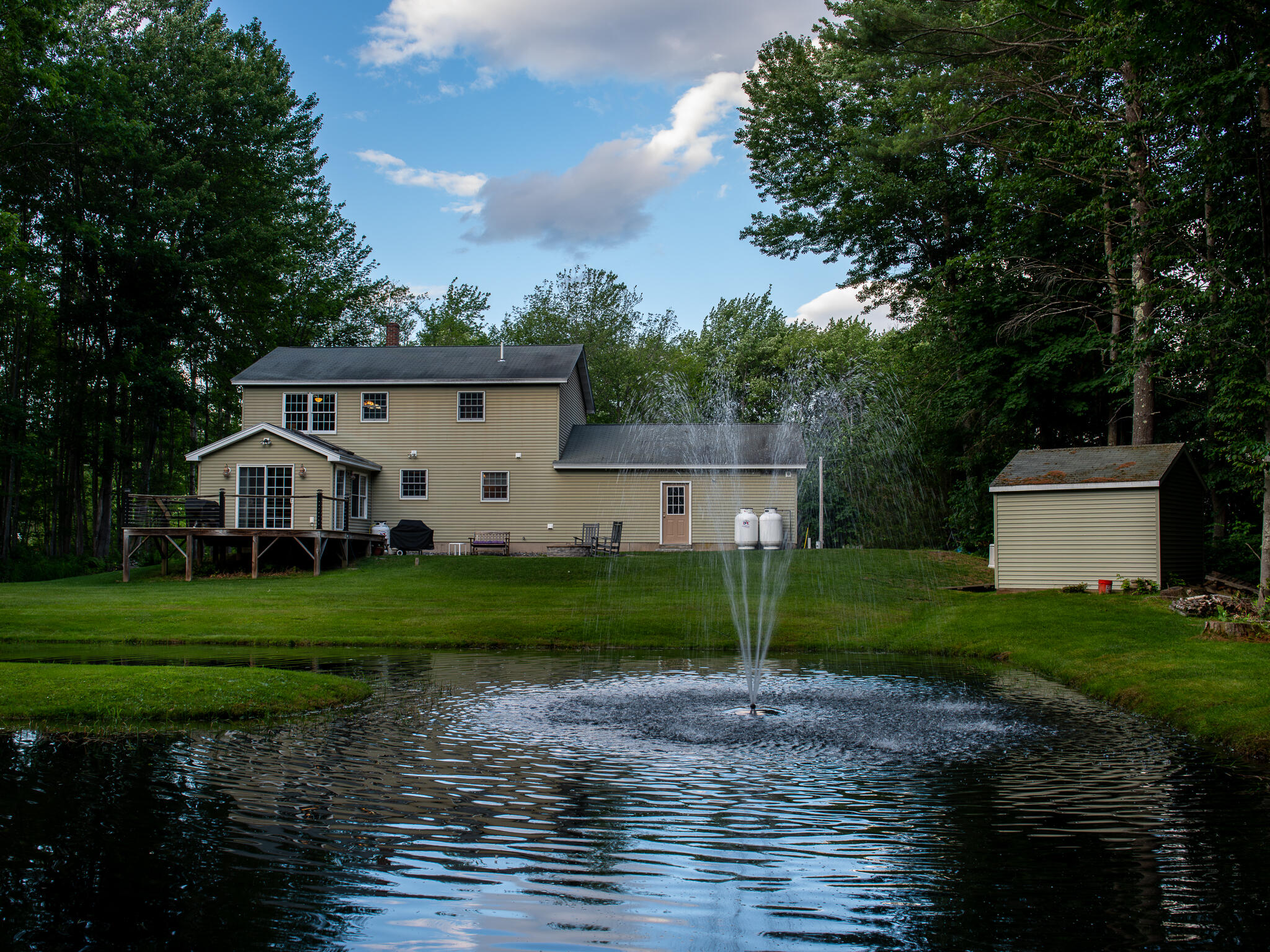 1159 Hotel Road Auburn, ME 04210 - Photo 34 of 35 Pond with Fountain