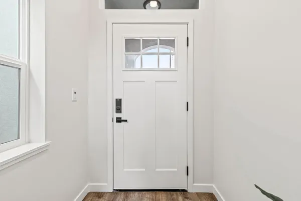 a view of front door of house