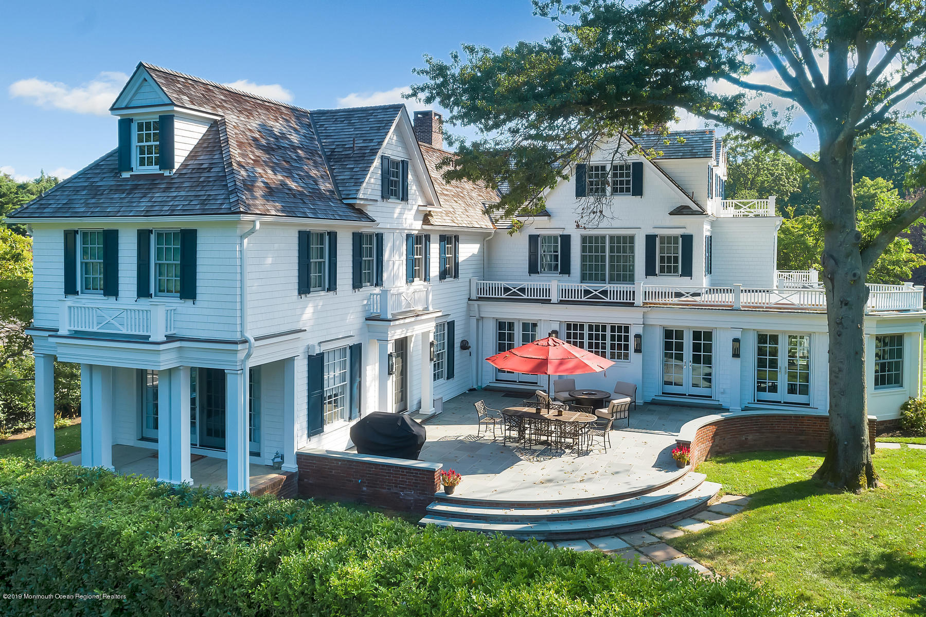 20 Ward Avenue Rumson, NJ 07760 - Photo 40 of 48 Aerial View of Back of Home
