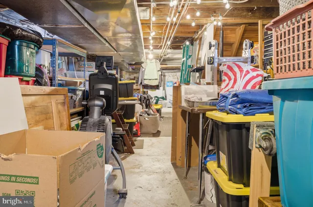 a storage and utility room