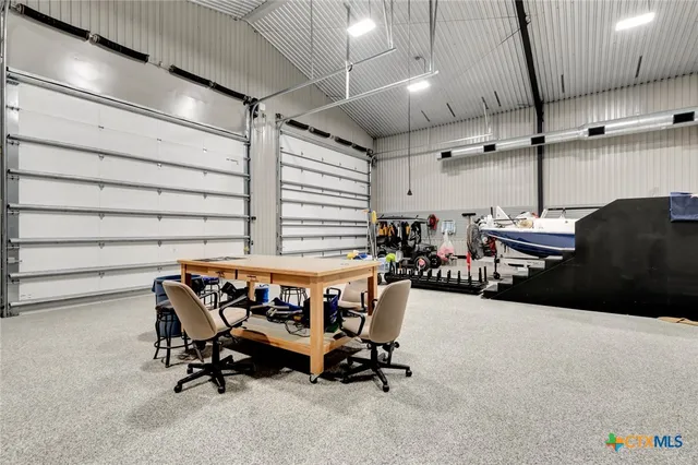 a room with gym equipment