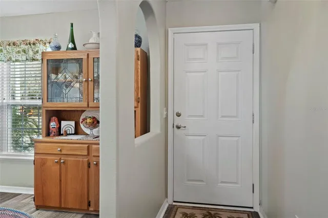 a view of storage and utility room