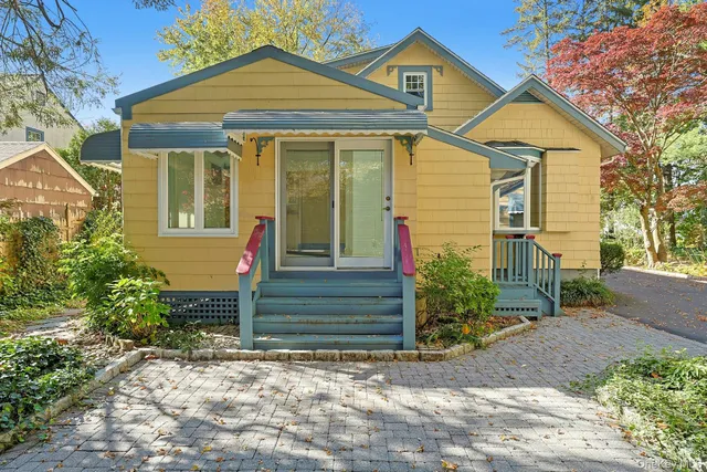 a front view of a house