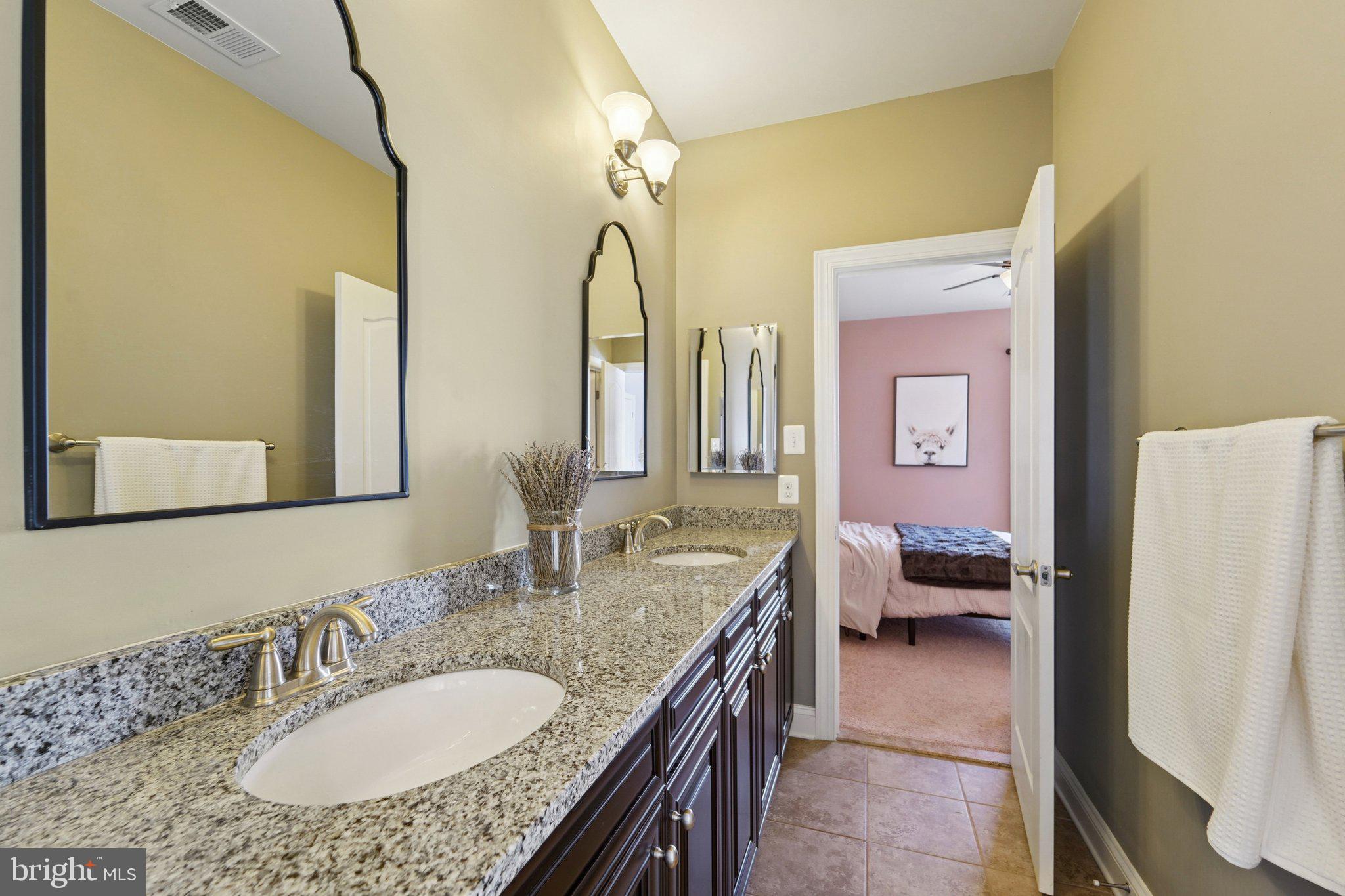 420 Irish Rebel Road Westminster, MD 21157 - Photo 33 of 71 a en suite bathroom with a granite countertop sink and a mirror