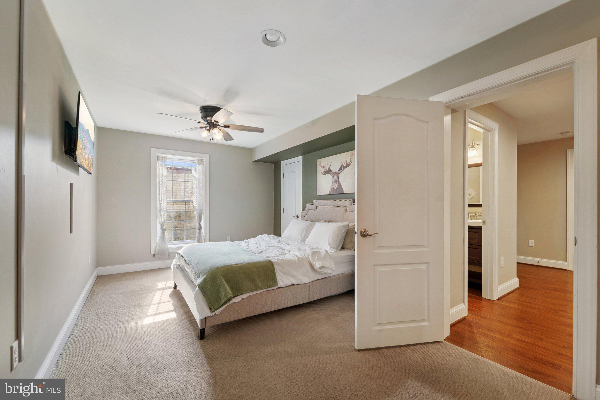 420 Irish Rebel Road Westminster, MD 21157 - Photo 48 of 71 a spacious bedroom with a bed and a chandelier