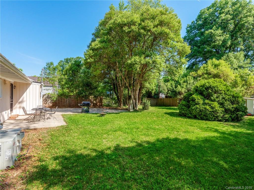 525 Scaleybark Road Charlotte, NC 28209 - Photo 21 of 24 a view of backyard of house with green space