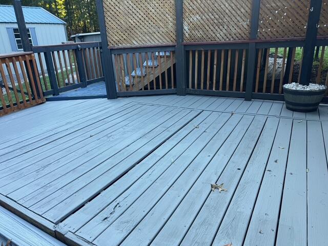 5935 Scruggs Road Moneta, VA 24121 - Photo 22 of 37 a view of wooden deck