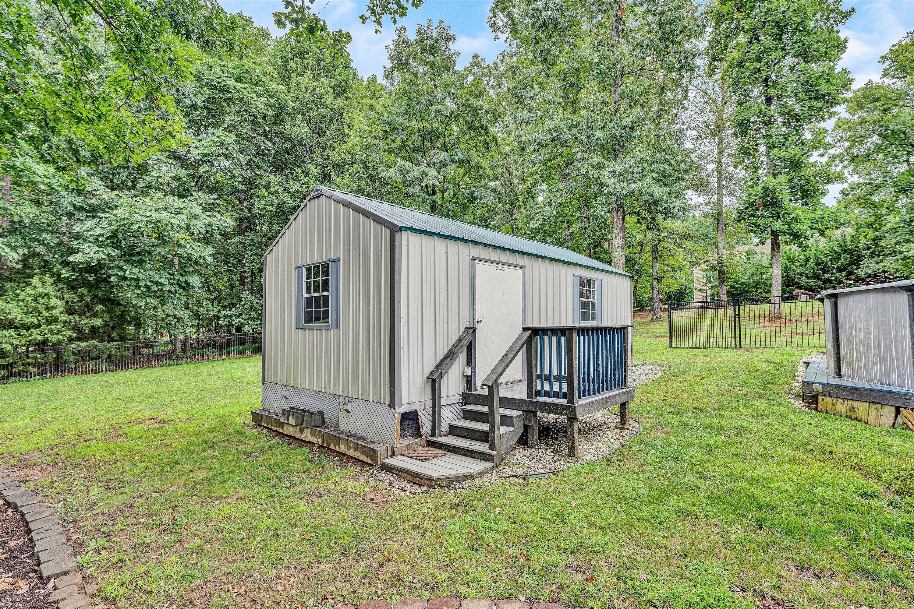 5935 Scruggs Road Moneta, VA 24121 - Photo 30 of 37 a view of a backyard with a house and a large tree