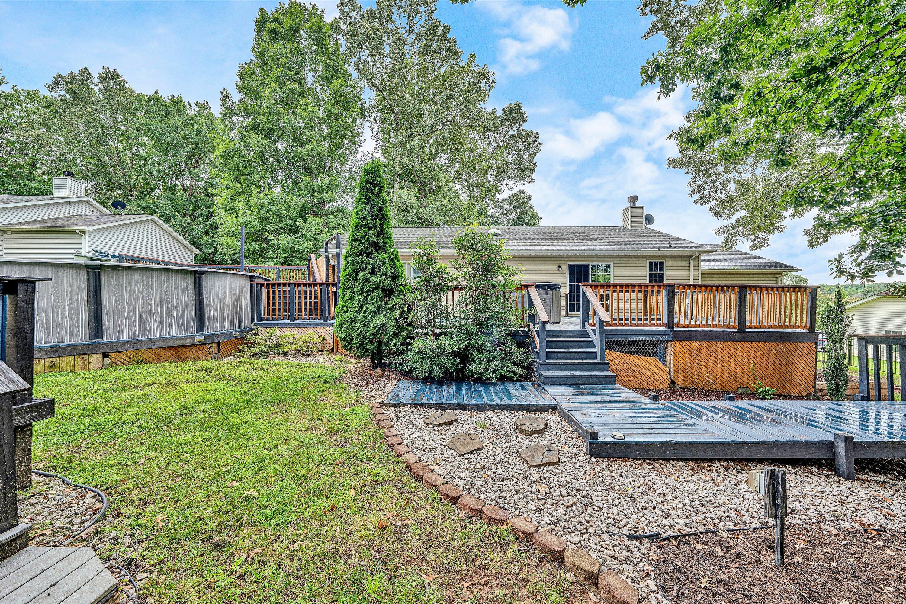 5935 Scruggs Road Moneta, VA 24121 - Photo 33 of 37 a view of a house with backyard and sitting area