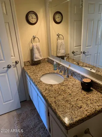 a bathroom with a bath tub