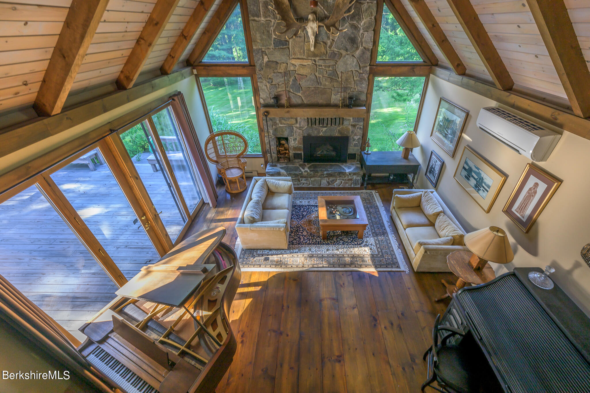 248 Osceola Notch Road Lenox, MA 01254 - Photo 9 of 43 a view of living room with furniture and a fireplace