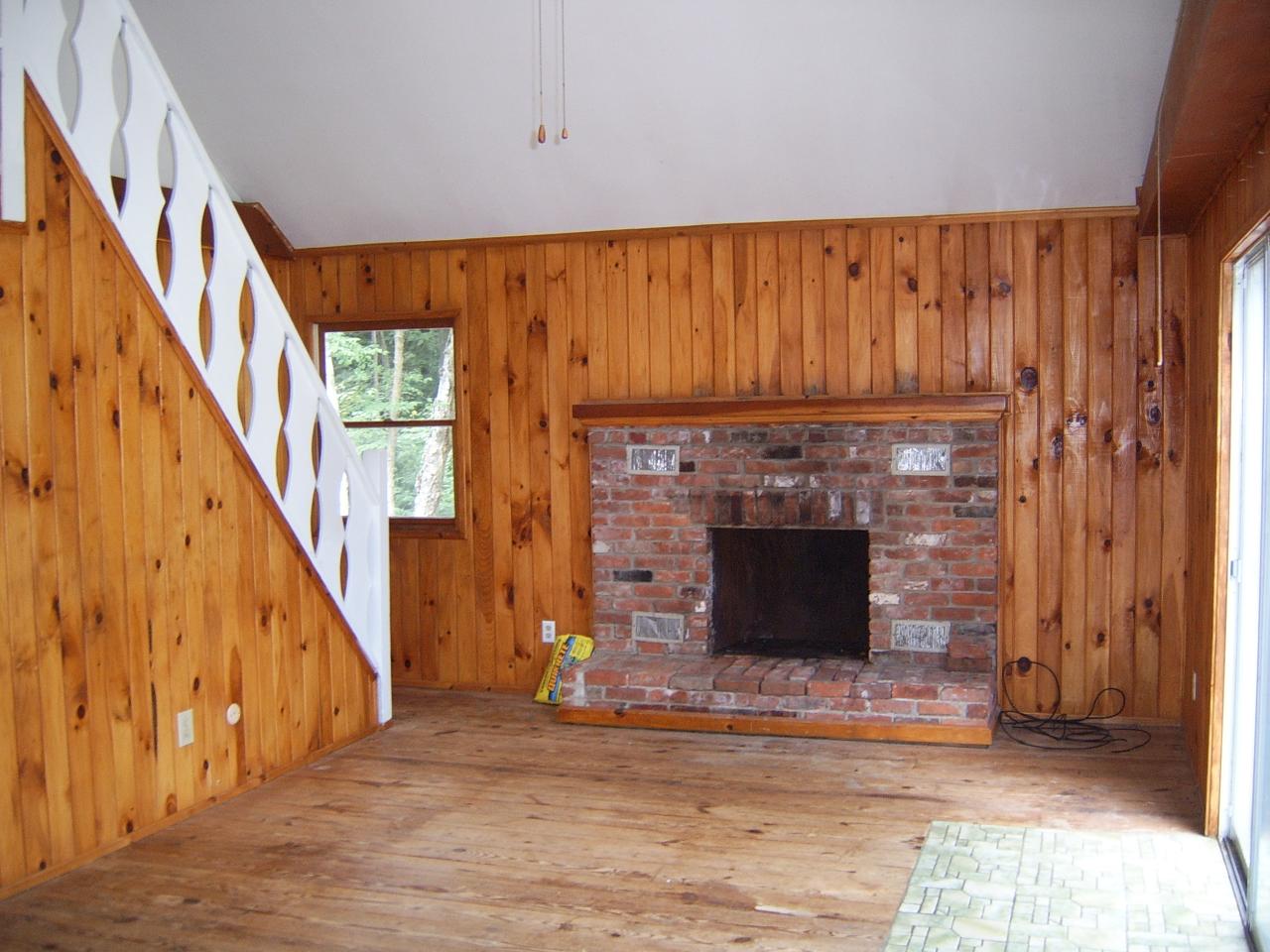 141 Plumb Road Becket, MA 01223 - Photo 5 of 10 a view of an entryway with fireplace