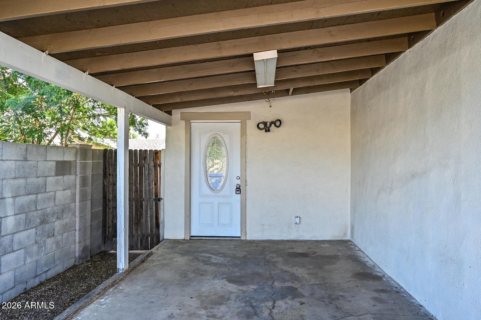 1211 North Frances Street Tempe, AZ 85288 - Photo 26 of 28 Carport Entry