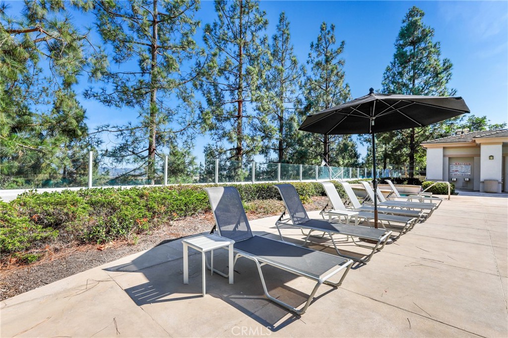 59 Red Bud Aliso Viejo, CA 92656 - Photo 29 of 34 a view of backyard with outdoor seating and trees