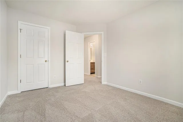 a view of an empty room