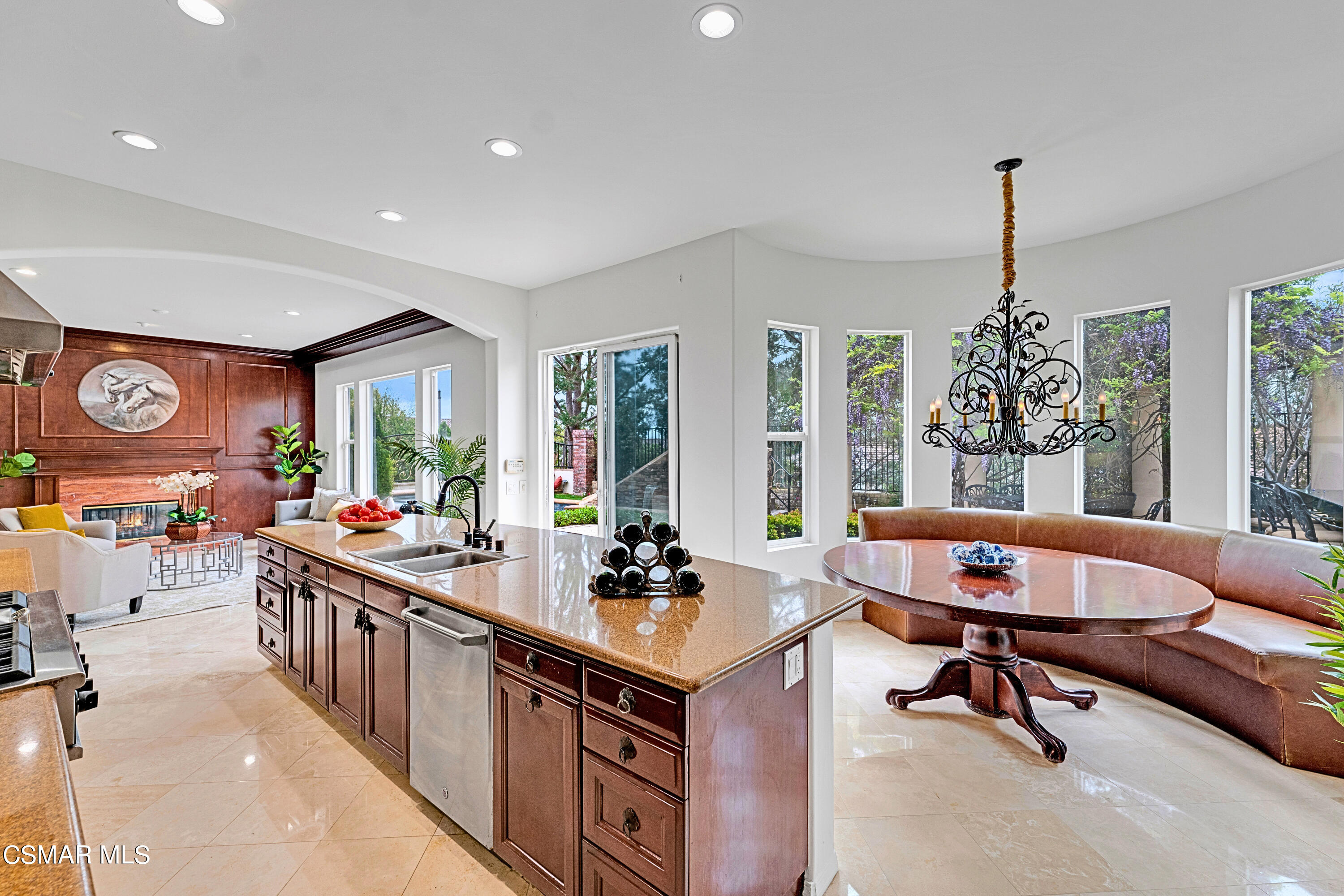 6196 Deerhill Road Oak Park, CA 91377 - Photo 20 of 46 a living room with furniture and a large window