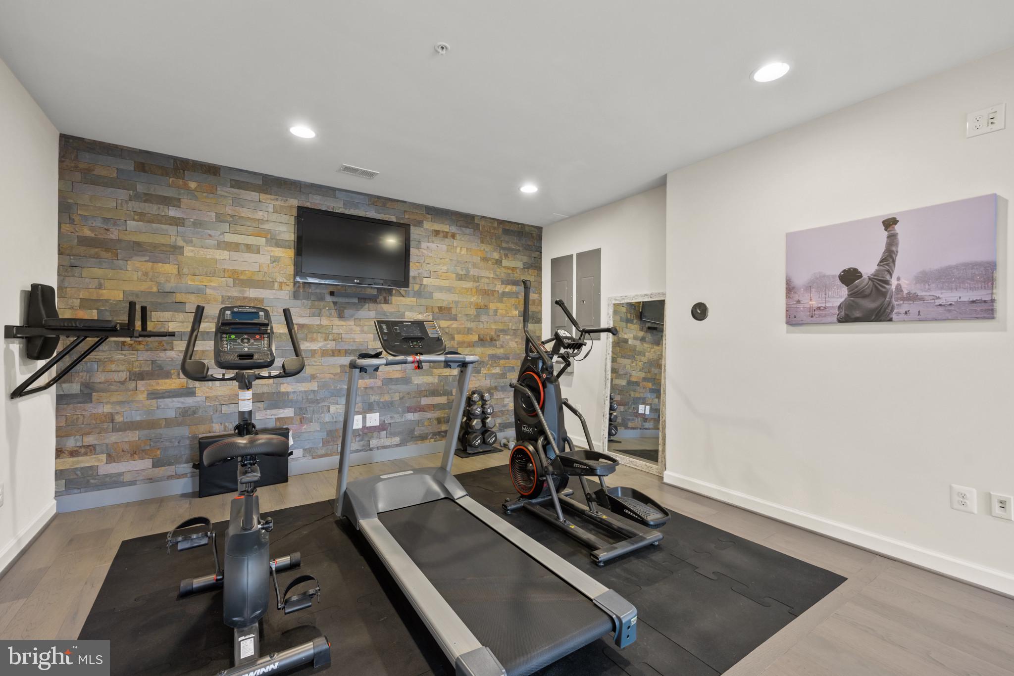 155 Moore Road Arnold, MD 21012 - Photo 23 of 28 Lower level gym