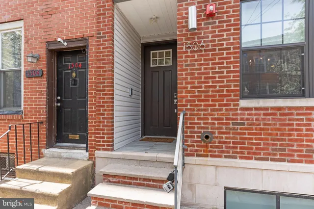 a view of front door of house